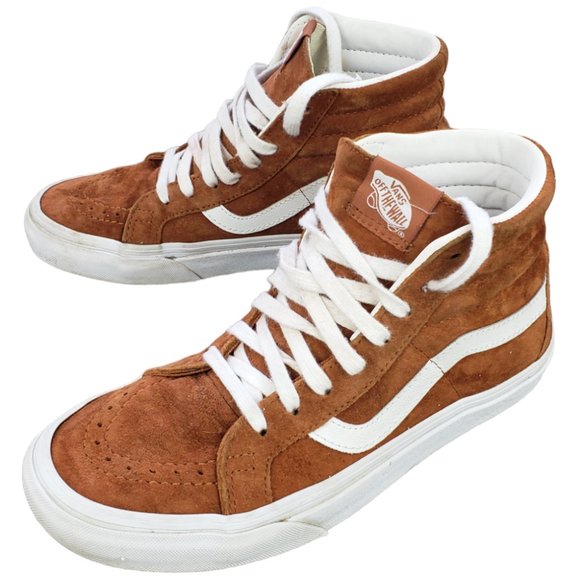 Vans Shoes - Vans SK8 Hi Skater Sneaker Suede Tortoise Shell Off the Wall M 6 W 7.5